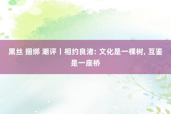 黑丝 捆绑 潮评丨相约良渚: 文化是一棵树, 互鉴是一座桥