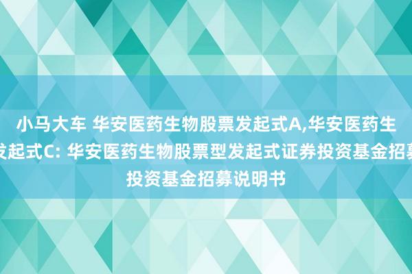 小马大车 华安医药生物股票发起式A,华安医药生物股票发起式C: 华安医药生物股票型发起式证券投资基金招募说明书