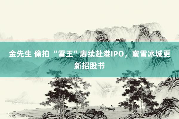 金先生 偷拍 “雪王”赓续赴港IPO，蜜雪冰城更新招股书