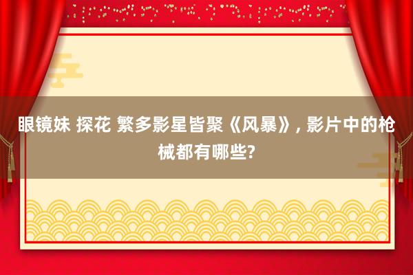 眼镜妹 探花 繁多影星皆聚《风暴》, 影片中的枪械都有哪些?