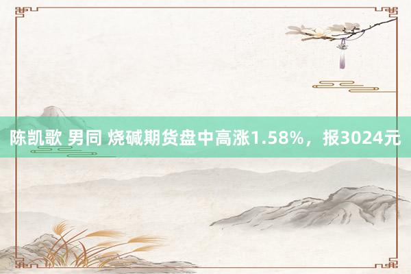 陈凯歌 男同 烧碱期货盘中高涨1.58%，报3024元
