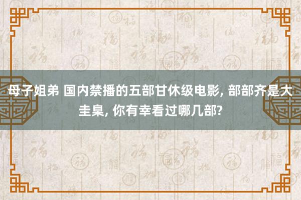 母子姐弟 国内禁播的五部甘休级电影, 部部齐是大圭臬, 你有幸看过哪几部?