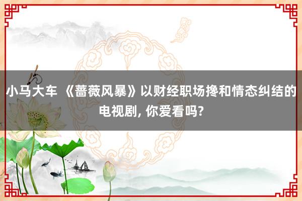 小马大车 《蔷薇风暴》以财经职场搀和情态纠结的电视剧, 你爱看吗?