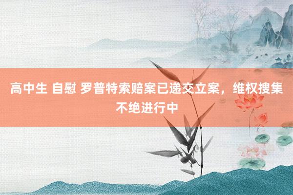 高中生 自慰 罗普特索赔案已递交立案，维权搜集不绝进行中
